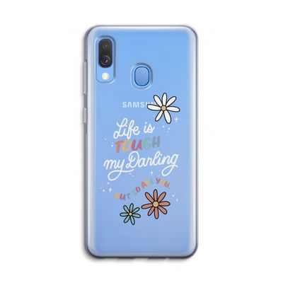 Tough Life: Samsung Galaxy A40 Transparant Hoesje