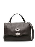 Zanellato small Postina leather tote bag - Marron - thumbnail