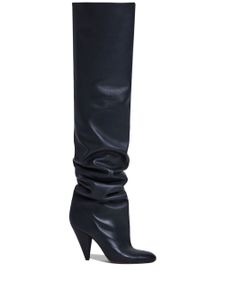 Proenza Schouler bottes Cone Slouch 100 mm en cuir - Noir