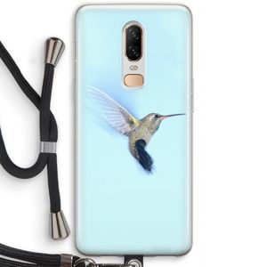 Kolibri: OnePlus 6 Transparant Hoesje met koord