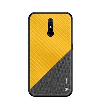 PINWUYO eert serie schokbestendige PC + TPU beschermhoes voor Nokia 3.2 (geel)