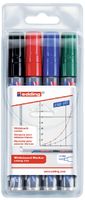 Viltstift edding 250 whiteboard rond ass 1.5-3mm etui ÃƒÆ' 4st