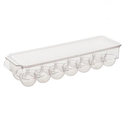 Eierdoos - koelkast organizer eierhouder - 14 eieren- transparant - 37 x 11 cm