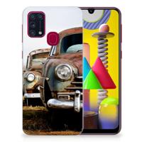 Samsung Galaxy M31 | Siliconen hoesje | met foto Vintage Auto