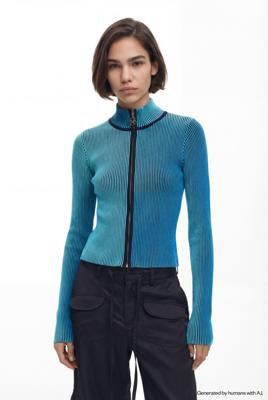 ZIPPER COLTRUI - BLUE - L