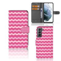 Samsung Galaxy S21 FE | Telefoon Hoesje | Waves Pink