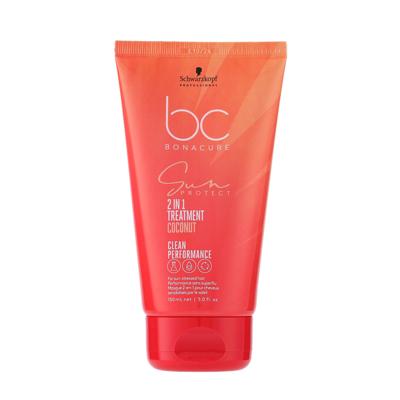 Schwarzkopf Masker BonaCure Clean Performance Sun Protect 2in1 Treatment Coconut 150ml | Voor Haarmasker zonder siliconen