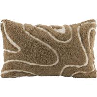 2e Halve Prijs Leen Bakker - Sierkussen Guust - Bruin/wit - 30x50 Cm - Katoen - Wit#Bruin