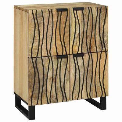 Dressoir Bruin 60 x 33 x 75 cm massief mangohout
