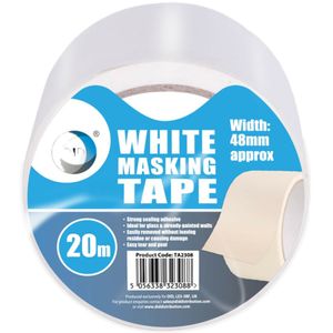 DID afplaktape/verftape transparant 20 meter