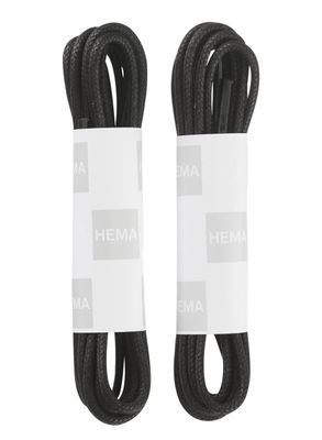 HEMA Schoenveters Fijn 75 Cm - 2 Paar (zwart)