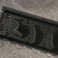Douchegoot Easy Drain Compact Modulo TAF Black - Zero+ Zwart M1 50 cm, waterslot 50 mm