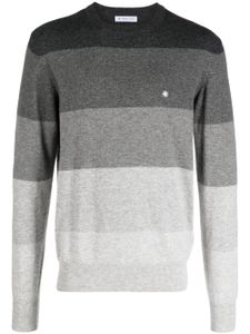 Manuel Ritz pull en maille à logo brodé - Gris