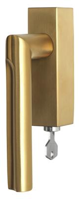 Formani David Rockwell ECLIPSE DR103-DKLOCK draaikiepgarnituur afsluitbaar linksdraaiend PVD - mat goud