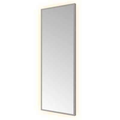 Spiegel Hotbath &MORE 80x30 cm LED-Verlichting Rechthoek Geborsteld Gunmetal