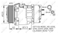 NRF Airco compressor 32198