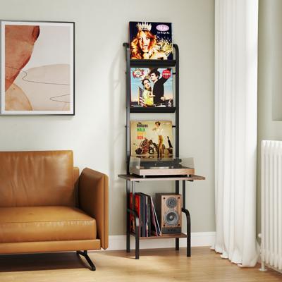 5-laags Platenspelerstandaard met Vinyl Tentoonstellingsrek Platenstandaard Platenhouder