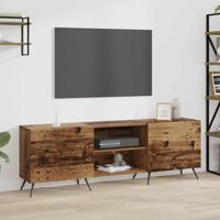 TV-kast met plank met opslag met de deur Oud hout 150 x 30 x 50 cm Bewerkt hout