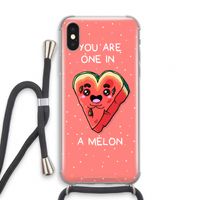 One In A Melon: iPhone XS Transparant Hoesje met koord One In A Melon: iPhone XS Transparant Hoesje met koord