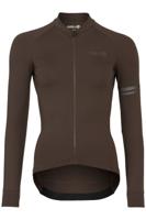 AGU Solid Fietsshirt Lange Mouwen Performance Ground Coffee Dames - Ground coffee - XS