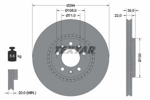 Remschijf 92287103