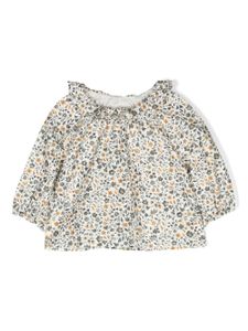 TEDDY & MINOU blouse en coton à fleurs - Blanc