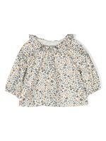 TEDDY & MINOU blouse en coton à fleurs - Blanc - thumbnail