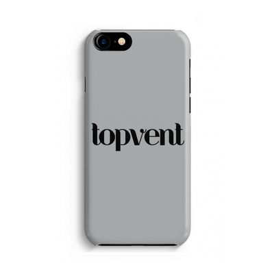 Topvent Grijs Zwart: Volledig Geprint iPhone 7 Hoesje
