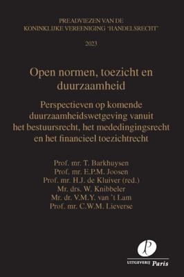 Open normen, toezicht en duurzaamheid (Paperback)