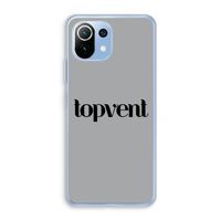 Topvent Grijs Zwart: Xiaomi Mi 11 Lite Transparant Hoesje