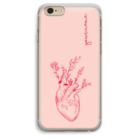 Blooming Heart: iPhone 6 Plus / 6S Plus Transparant Hoesje
