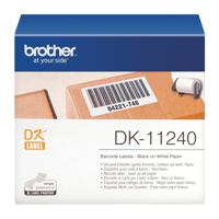 Brother DK-11240 Rol met etiketten 102 x 51 mm Papier Wit 600 stuk(s) Permanent hechtend DK11240 Verzendetiketten - thumbnail