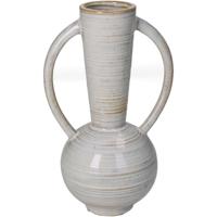 Vaas fijn aardewerk beige 14,5x11x23,6 cm - Hd collection