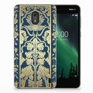 Nokia 2 TPU Case Beige Flowers