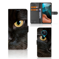 Xiaomi Poco F2 Pro Telefoonhoesje met Pasjes Zwarte Kat - thumbnail