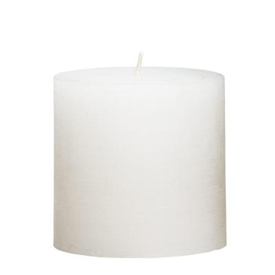 Leen Bakker - Stompkaars Rustiek Sfeer - 10 Cm - Paraffine - Wit