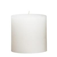 Leen Bakker - Stompkaars Rustiek Sfeer - 10 Cm - Paraffine - Wit