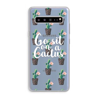 Cactus quote: Samsung Galaxy S10 5G Transparant Hoesje