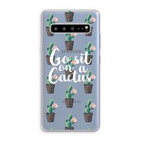 Cactus quote: Samsung Galaxy S10 5G Transparant Hoesje