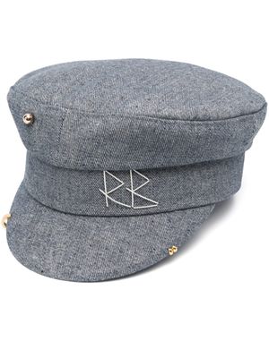 Ruslan Baginskiy casquette gavroche à logo brodé - Gris