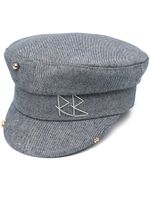 Ruslan Baginskiy casquette gavroche à logo brodé - Gris