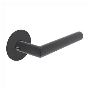 Intersteel Strakke deurklinkJura zelfklevend rozet zwart - 0023.158302