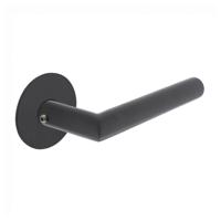 Intersteel Strakke deurklinkJura zelfklevend rozet zwart - 0023.158302