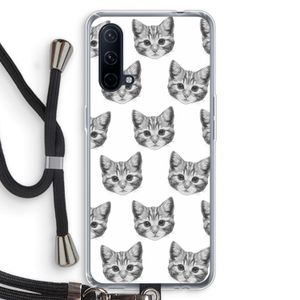 Kitten: OnePlus Nord CE 5G Transparant Hoesje met koord