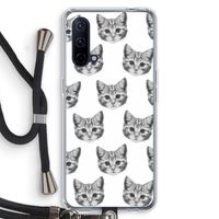 Kitten: OnePlus Nord CE 5G Transparant Hoesje met koord