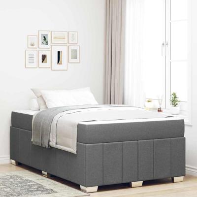 Bedframe Donkergrijs 120 x 200 cm Stof