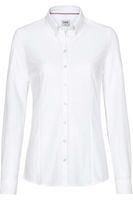 HAKRO Regular Fit Dames Overhemd wit, Effen