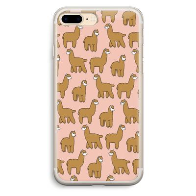 Alpacas: iPhone 7 Plus Transparant Hoesje