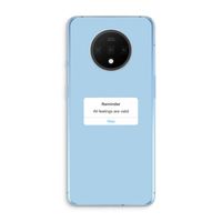 Reminder: OnePlus 7T Transparant Hoesje Reminder: OnePlus 7T Transparant Hoesje