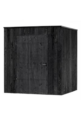 Douglas berging Brooklyn zwart gespoten 219 x 219 x 241 cm inclusief deur Tuindeco - Tuindeco